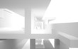 © SERGEYMANSUROV - Abstract Architecture. abstract white building on a white backgr