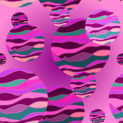 Poster - Vector Circles Seamless Pattern