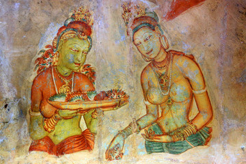 Fresco in Sigiriya