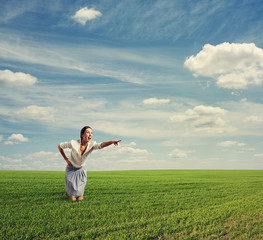 Sticker - photo of amazed woman