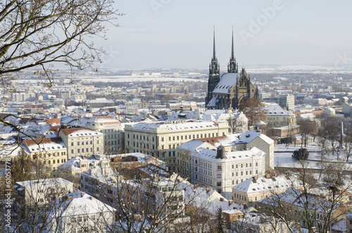 Valokuva  Wintry historic center of Brno