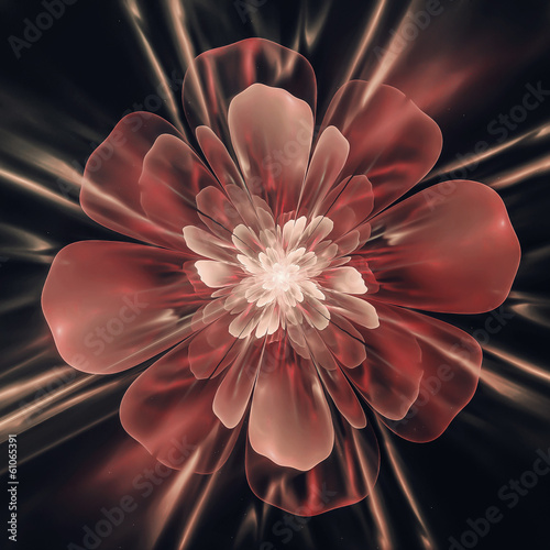 Naklejka - mata magnetyczna na lodówkę flower