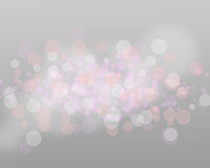 Wall Mural - ilver Lights And Stars On Grey Background Abstract