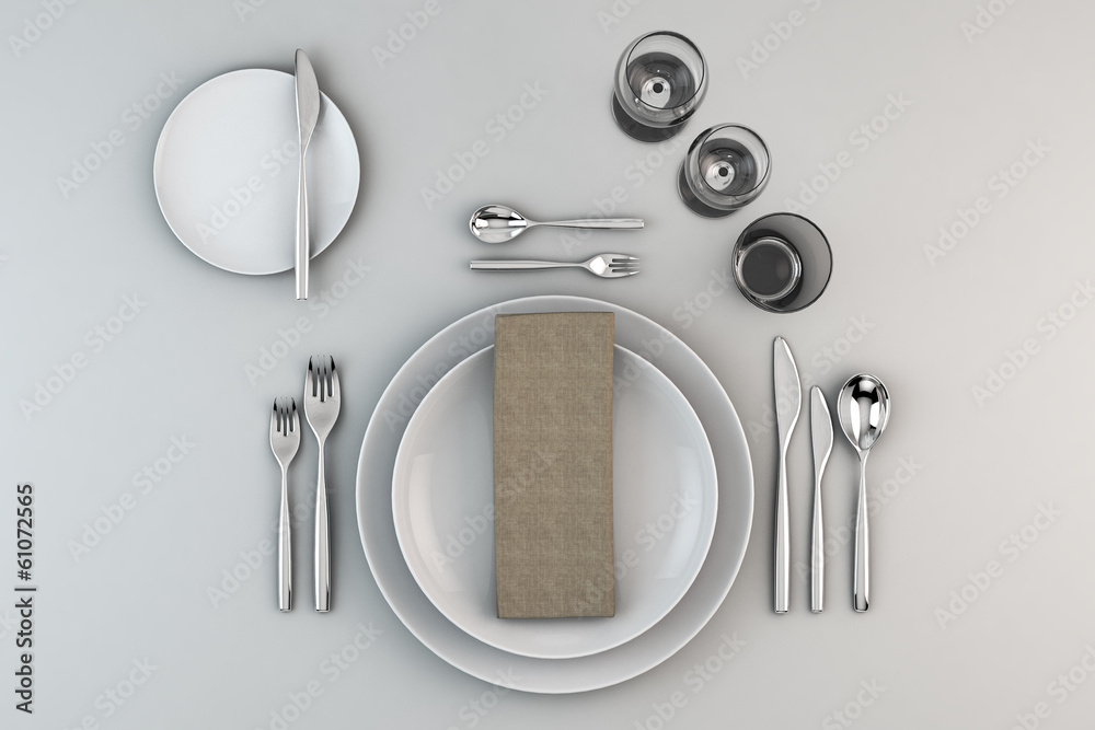 Stock-Illustration „gedeckter Tisch“