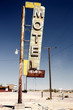 Hotel sign ruin along historic Route 66