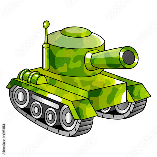 Naklejka na szybę cartoon army tank