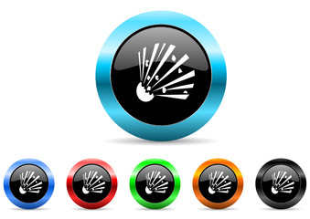 Aufkleber - bomb icon vector set