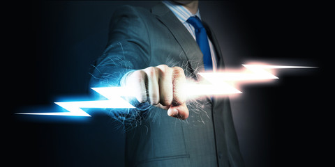 Wall Mural - power in hands