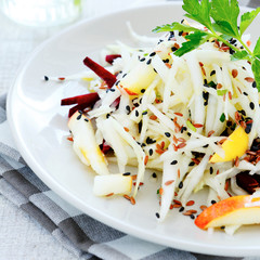 Poster - salad with apple, beetroot and cabbage