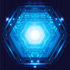 Poster - Abstract technology background