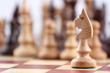 Poster - chess on chessboard