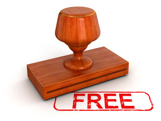 Poster - Rubber Stamp free (clipping path included)