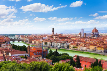 Arno river and Florence panorama