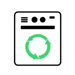 Sticker - Machine à laver le linge écologique