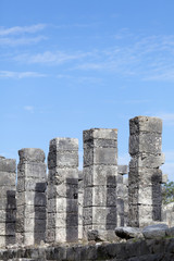 Wall Mural - Ruins of pyramids Maya, Chichen-Itza, Mexico