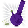 marijuana bong illustration