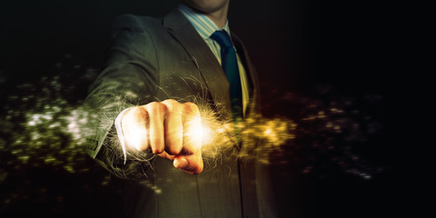 Wall Mural - power in hands