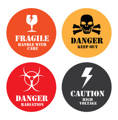 Sticker - caution signals