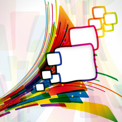 Poster - Multicolor abstract bright background. Elements for design.