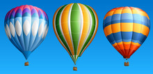 Hot Air Balloons Set Four