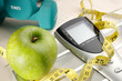 © Davizro Photography - healthy apple and sport