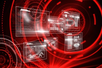 Aufkleber - Composite image of business interface