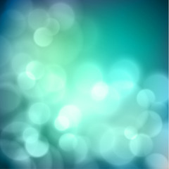 Wall Mural - Blue background with defocused lights
