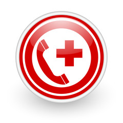 Fototapete - emergency call icon