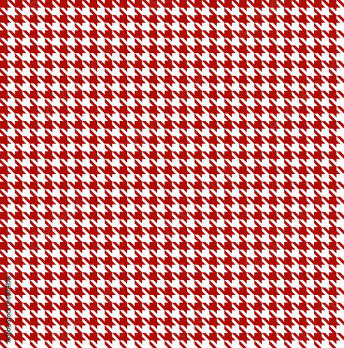 Cuadros en Lienzo Red-white houndstooth background -seamless