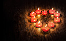 Heart From Candles