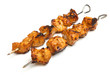 Indian Chicken Tikka Kebabs on Metal Skewers