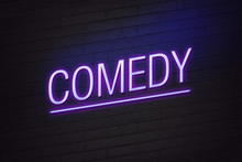 Comedy Concept Neon Sign