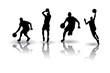 Basketball silhouette Vectors