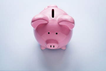 Wall Mural - Pink ceramic piggy bank