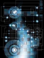 Poster - Electronic abstract background