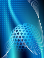 Poster - Blue technology background