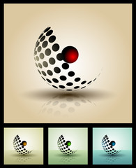 Poster - Collection of 3D vector elements