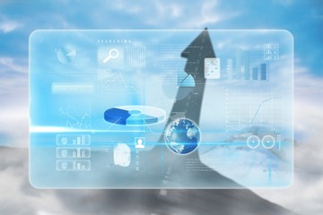 Poster - Composite image of business interface