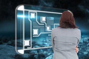 Poster - Composite image of businesswoman