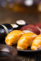 Wall Mural - Sushi close up