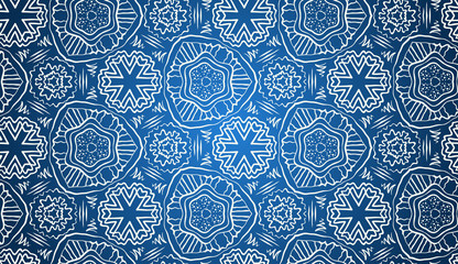 Aufkleber - Seamless Floral Background