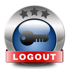 Wall Mural - logout icon