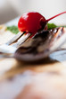 © artcomedy - mint leaves for Chocolate fondant with vanilla ice cream and Che