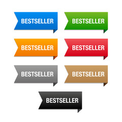 Sticker - Bestseller labels. Vector.