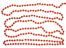 Red Decoration Beads On A String