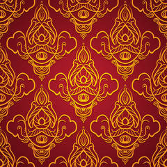 Poster - Seamless Abstract Hand Drawn Vector Pattern