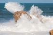 Big waves breaking against the rocks, Urros, Cantabria, Spain
