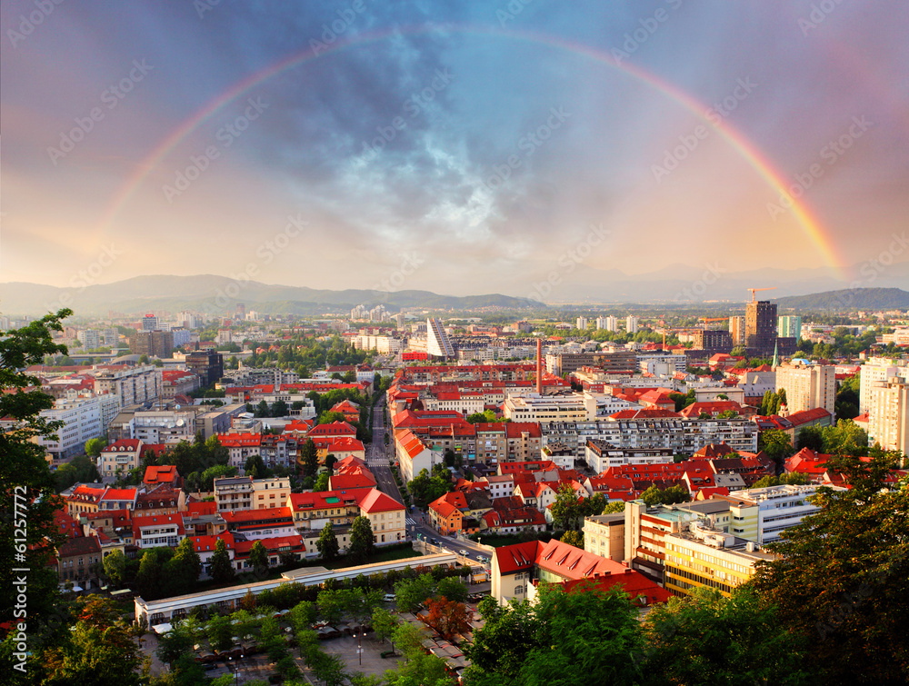 Obraz na płótnie Ljubljana, capital city of slovenia w salonie