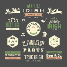 St. Patrick's Day Design Elements Collection