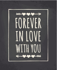 Wall Mural - Valentine's Day Chalkboard Design